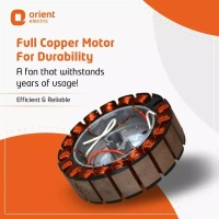 Orient Decorative Falcon 425 Deco 1200 mm 1 Star Ceiling Fan - 1200 mm, white