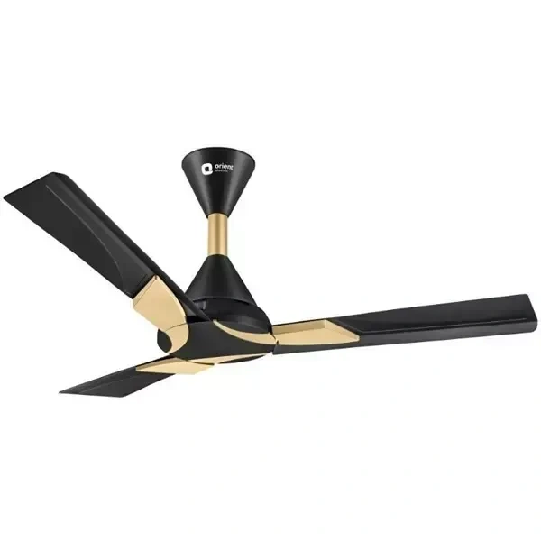 Orient Decorative Wendy 1400 mm 1 Star Ceiling Fan - 1400 mm, Metallic Black Gold