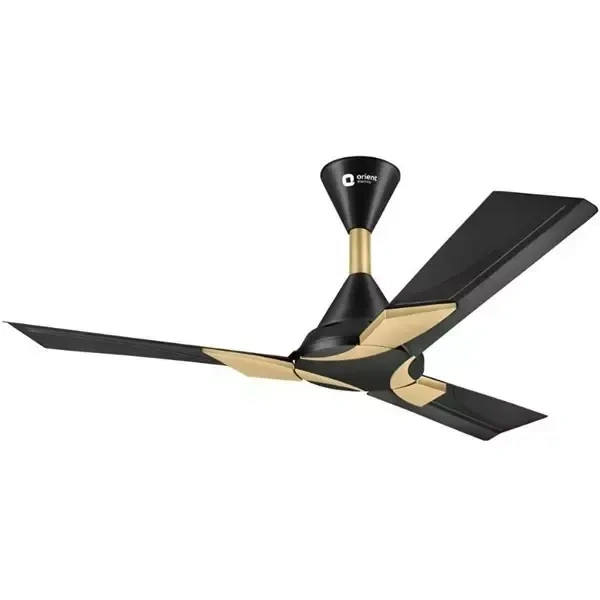 Orient Decorative Wendy 1400 mm 1 Star Ceiling Fan - 1400 mm, Metallic Black Gold