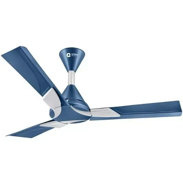 Orient Decorative Wendy 1400 mm 1 Star Ceiling Fan - 1400 mm, Azure Blue Silver