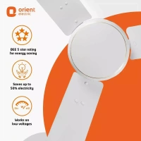 Orient Base BLDC Hector 500 White 900 mm 5 Star Ceiling Fan - 900 mm, white