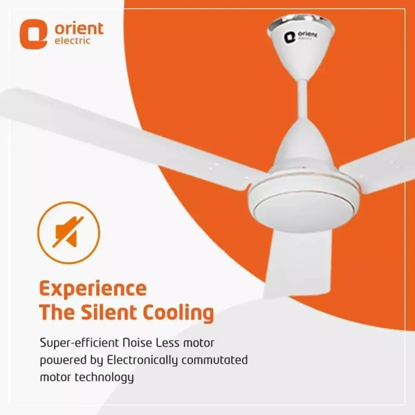 Orient Base BLDC Hector 500 White 900 mm 5 Star Ceiling Fan - 900 mm, white