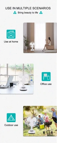 Orient Desk 26 400 mm Table Fan - 400mm, Crystal White