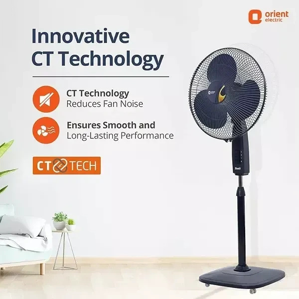 Orient Stand 32 Trendz Electric Blue 400 mm Pedestal Fan - 400mm, Electric Blue