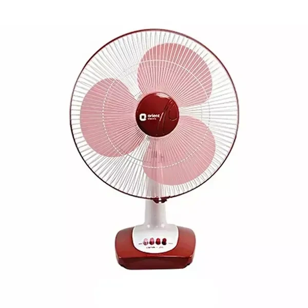 Orient Desk 26 400 mm Table Fan - 400mm, krimson red-white