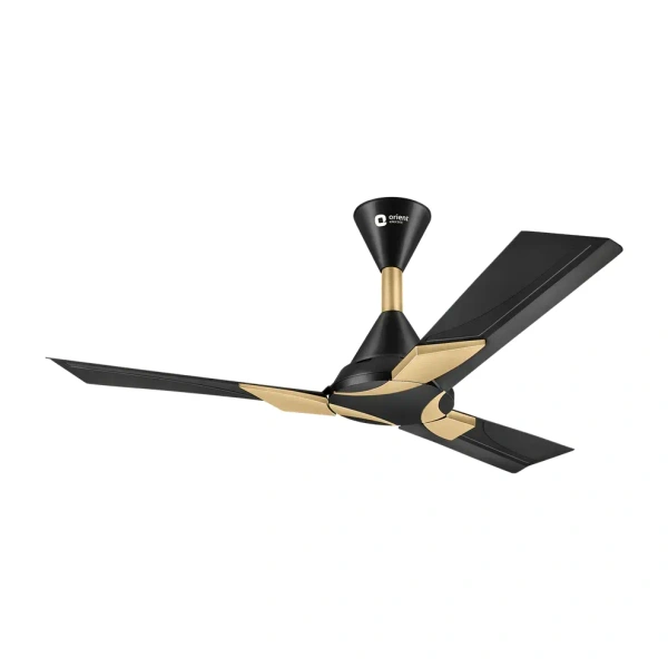 Orient Wendy BLDC Ceiling Fan 1200mm - 1200 mm, Metallic Black Gold