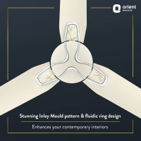 Orient Electric Jazz Maple Ceiling Fan - 900mm, Pearl Metallic White