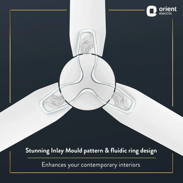 Jazz Art 1200 mm Decorative Ceiling Fan - 1200 mm, Pearl White