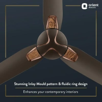 Orient Electric Jazz Maple Ceiling Fan - 900mm, Metallic Bronze/Copper