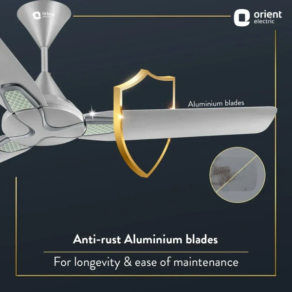 Jazz Art 1200 mm Decorative Ceiling Fan - 1200 mm, Space Grey Crystal