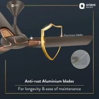 Orient Electric Jazz Maple Ceiling Fan - 1200 mm, Metallic Bronze Copper