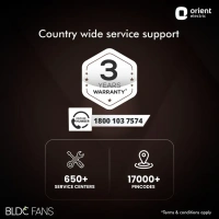 Orient Wendy BLDC Ceiling Fan 1200mm - 1200 mm, White Walnut