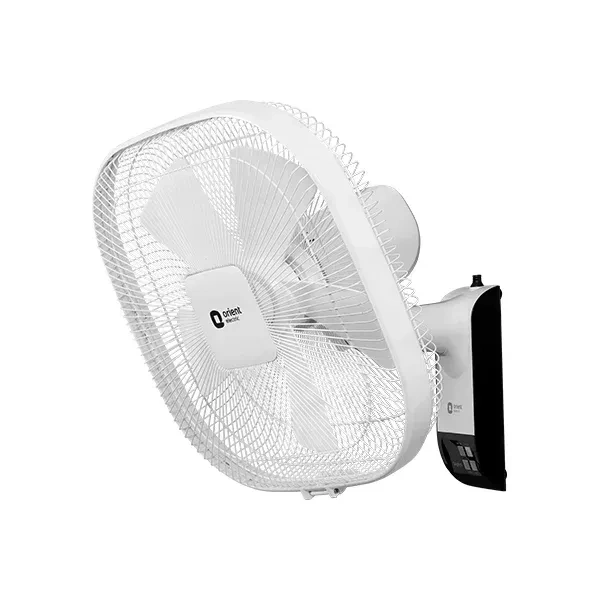 Orient Electric STYLUS 400MM WALL FAN WITH REMOTE HIGH SPEED 400 mm 5 Blade Wall Fan (WHITE, Pack of 1) - 400mm, White