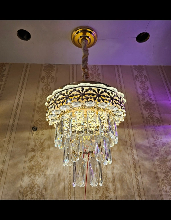 Crystal Pendant Chandelier Ceiling Lights Multicolor Fixture (Blue)