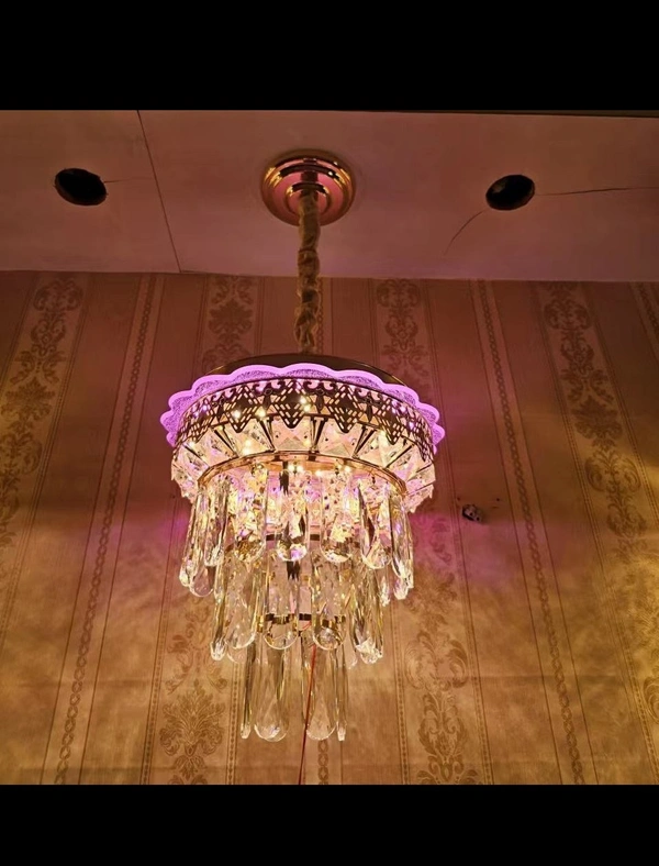 Crystal Pendant Chandelier Ceiling Lights Multicolor Fixture (Blue)