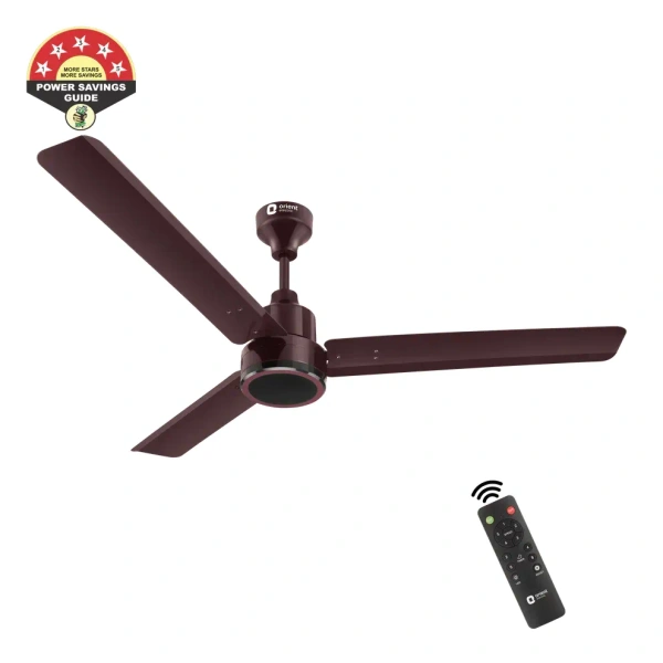 1200mm Ecotech Prime BLDC 5 Star Rated Ceiling Fan With Remote - 1200 mm, brown
