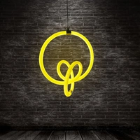 Modern Acrylic Liner Design Rod and Ring With High Power LED Light Hanging For Your Home and Office