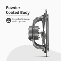 Orient Electric Hill Air 230mm Electric Exhaust Fan for Bathroom and Kitchen | Front-guard and Powder-coated Body | 2-year Warranty (Dark Grey) - 300mm, Dark Grey