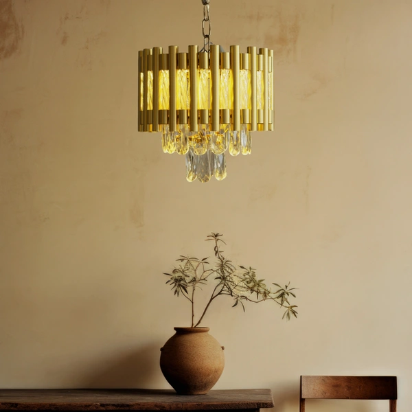 DELAMPS 6219/300mm  golden chandelier for kitchen , bedroom two color (warm white, white)