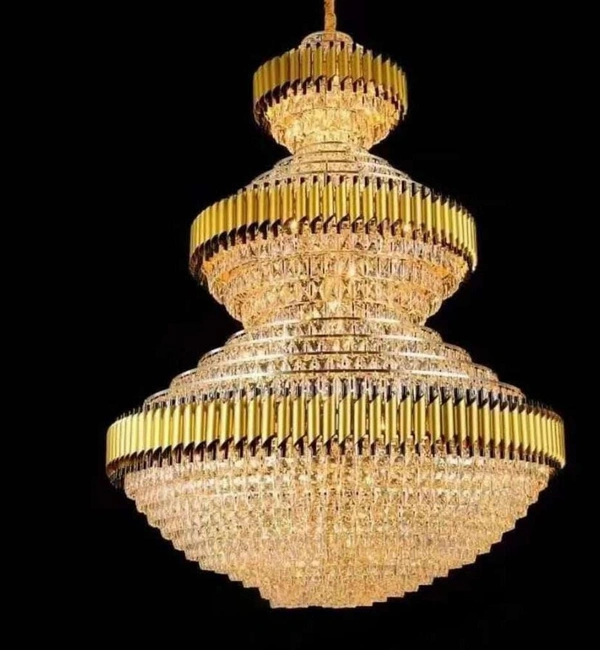 Large Size Golden Touch Frame King Size Luxury Chandelier For Villa and Mall