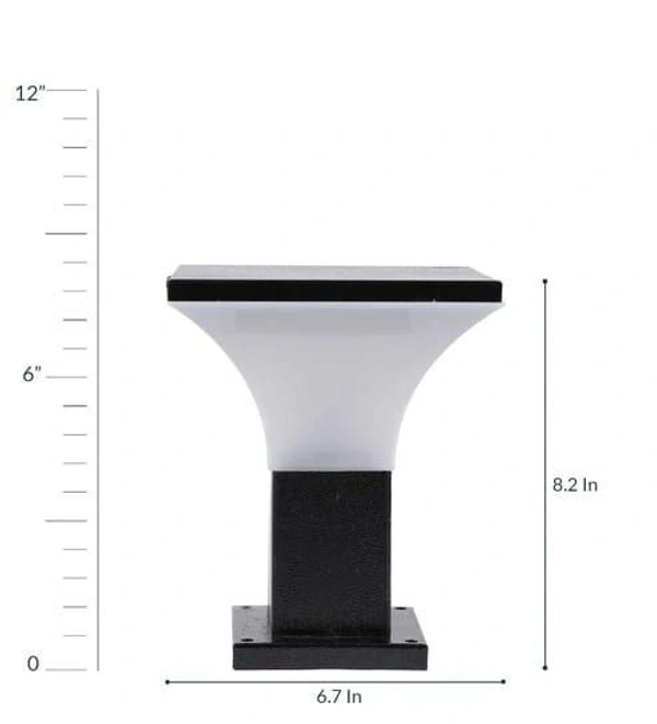 delamps Glass Gate Light, (Black)