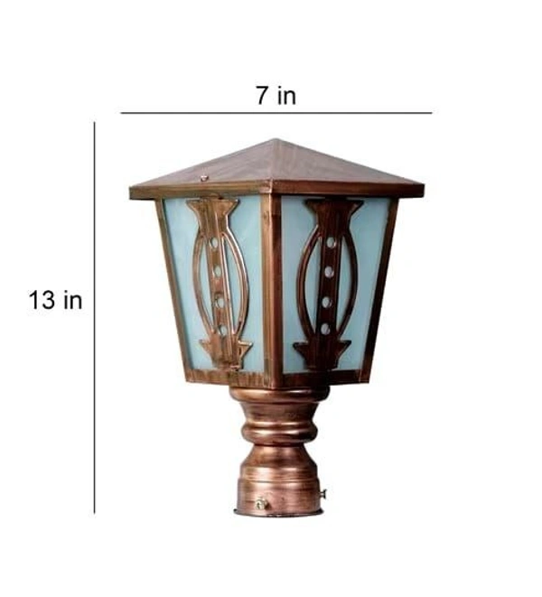 DELAMPS Copper Iron Gate Light - B22 holder - 078-COPPER-GL- without Bulb Regular