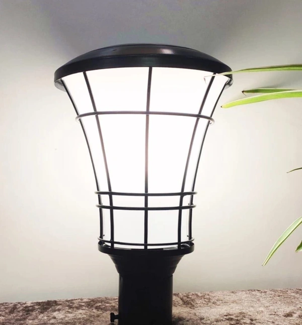 DELAMPS Outdoor Gate Light | Gate Lamps for Main Gate | Outdoor Waterproof Garden Light | Pillar Gate Lights (Bulb Not Included)