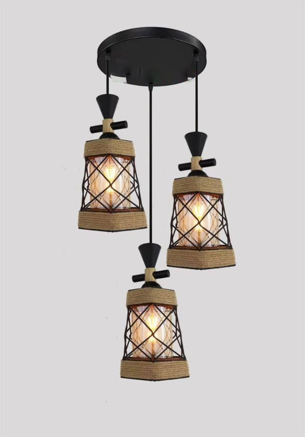 Linear Cluster Pendant Celling Hanging Light Rope Light Chandelier for Ceiling Surface, Café, Restaurant