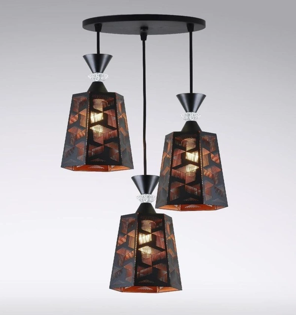 DELAMPS Metal Cluster Hanging Light, Hanging Lamps for Bedroom, Restaurants, Cafe and Living Room Lamps