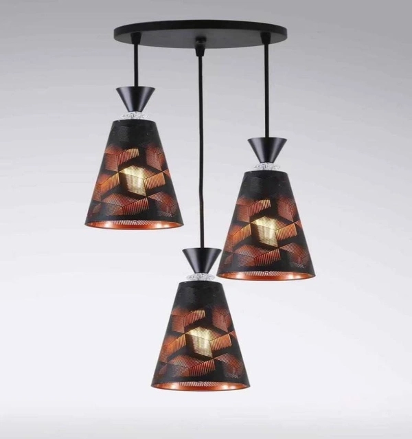 DELAMPS Metal Cluster Hanging Light, Hanging Lamps for Bedroom, Restaurants, Cafe and Living Room Lamps