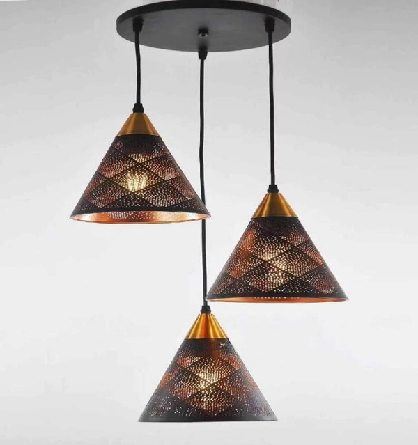 DELAMPS Metal Cluster Hanging Light, Hanging Lamps for Bedroom, Restaurants, Cafe and Living Room Lamps