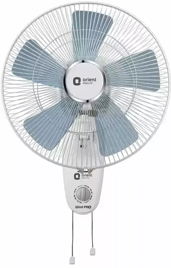 Orient Electric | Wind Pro Wall-80 400mm Wall Fan | Durable Wall Fan for Home | Strong, Powerful Motor | Superior Air Delivery | Warranty (2 Years) | (White/blue,Tint, Pack of 1) - 400mm, Blue