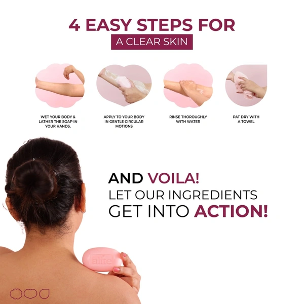 Alite Anti Acne Soap 75g | Fights Body Acne with Instant Microbial Action | Controls Excess Oil & Sebum | Deep Cleansing & Purifying Soap for Clear Skin