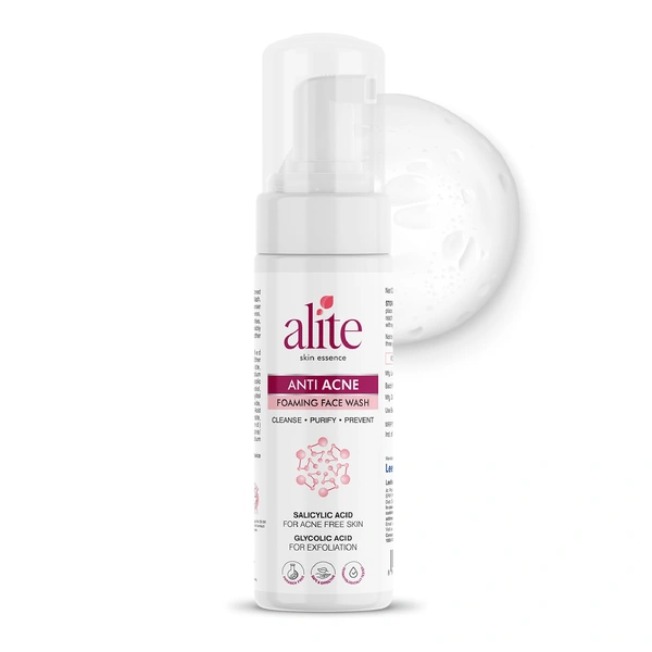 Alite Foaming Face Wash 60ml with 1% Salicylic Acid | Deep Cleansing & Illuminating Face Wash | Clears Active Acne & Clogged Pores | For Women & Men