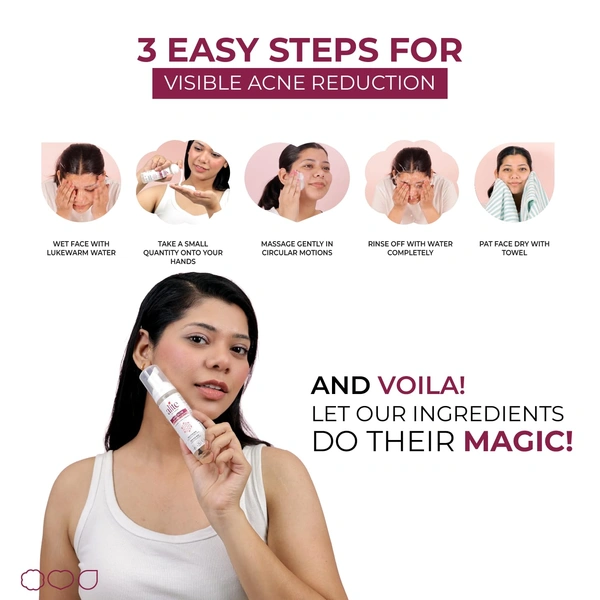 Alite Foaming Face Wash 60ml with 1% Salicylic Acid | Deep Cleansing & Illuminating Face Wash | Clears Active Acne & Clogged Pores | For Women & Men