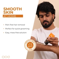 Alite Hair Removal Cream for Men 60g | Instant & Painless Hair Removal | De-Tan & Moisturizing Formula | Safe, Gentle & Fast Acting Grooming Cream