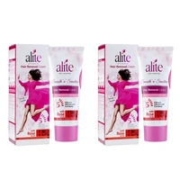 Alite Hair Removal Cream for Women - Combo Pack (2 x 60g) with Rose Water | Advanced 5-Minute Formula for Gentle & Pain-Free Hair Removal | Mild & Effective Hair Remover Cream"