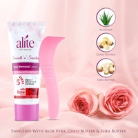 Alite Hair Removal Cream for Women - Combo Pack (2 x 60g) with Rose Water | Advanced 5-Minute Formula for Gentle & Pain-Free Hair Removal | Mild & Effective Hair Remover Cream"