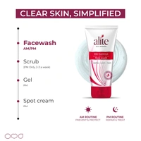 Alite Oil Control Gentle Face Wash 70g | Eliminates Excess Oil & Controls Sebum | Prevents Acne & Breakouts | Fresh, Purifying & Hydrating Cleanser