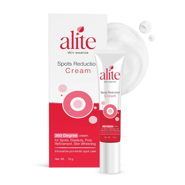 Alite Spots Reduction Cream 15g | Eliminates Dark Spots & Pigmentation | Brightens & Evens Skin Tone | Repairs Cells & Minimizes Pores | Probiotic Formula