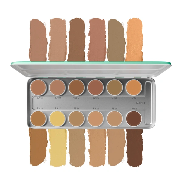 Beauty Berry Ultra HD Professional Base Palette | 12 Concealers | Waterproof & Revitalizing Formula | Full-Coverage, Lightweight, Long-Lasting & Blendable