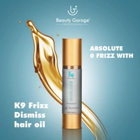 Beauty Garage Professional K9 Frizz Dismiss Oil | Tame Frizz & Add Shine with Beauty Garage | Hydrating Hair Oil for Frizz Control | Protect & Smooth Your Hair | Heat Protection | 100ml