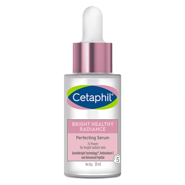 Cetaphil Bright Healthy Radiance Brightening 30ml Glow Serum | GentleBright Technology' with Antioxidant C and Advanced Peptide Removes Darkness & Dullness