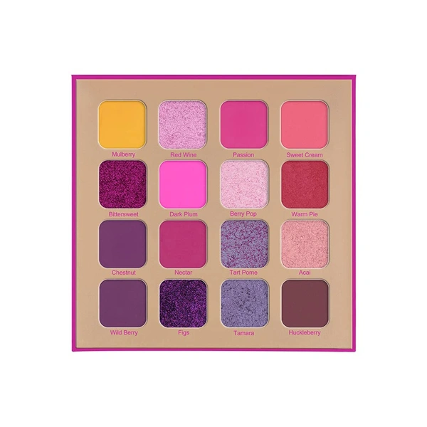 Forever52 Daily Life Forever 52 Daily Life 16 Color Eyeshadow Palette ( Berry Breeze) | Vibrant & Long-Lasting | Rich & Blendable Colors | for Day-to-Night Looks | Flawless Matte Finish Look | - BRZ003