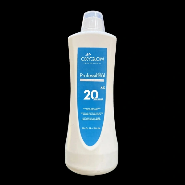 OxyGlow Herbals Professional Hair Developer 6% 1000ml | 20 Volume Cream Developer for Hair Coloring, Even Coverage, Long-Lasting Color, Shine & Salon Results