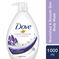 Dove Lavender & Chamomile Go Fresh Body Wash 1L | Relaxing Floral Scent | Gentle Cleansing with Moisturizing Care | Soft, Smooth & Refreshed Skin