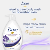 Dove Lavender & Chamomile Go Fresh Body Wash 1L | Relaxing Floral Scent | Gentle Cleansing with Moisturizing Care | Soft, Smooth & Refreshed Skin