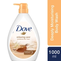Dove Relaxing Shea Butter & Vanilla Body Wash 1L | Deep Moisturising Shower Gel for Soft, Smooth Skin | Soothing Fragrance | Gentle Daily Cleanser