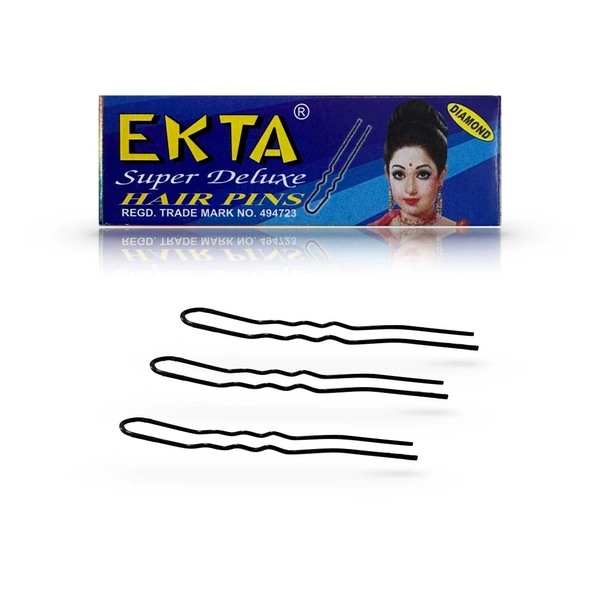 Ekta Jura Pins for Women and Girls | Strong Grip U-Shaped Hair Pins for Bun Hairstyles | Updos, Daily Styling & Party Hair | Durable, Stylish, Multi-Pack Options