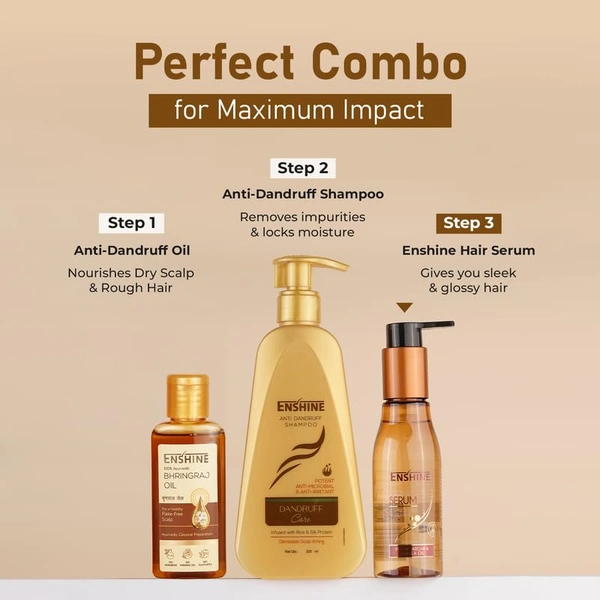 Enshine Detangling Hair Serum 110ml | Argan & Marula Oil Hair Serum | Smooth, Frizz-Free Hair | Heat Protectant | Adds Shine & Lustrous Hair | Anti-Frizz Serum